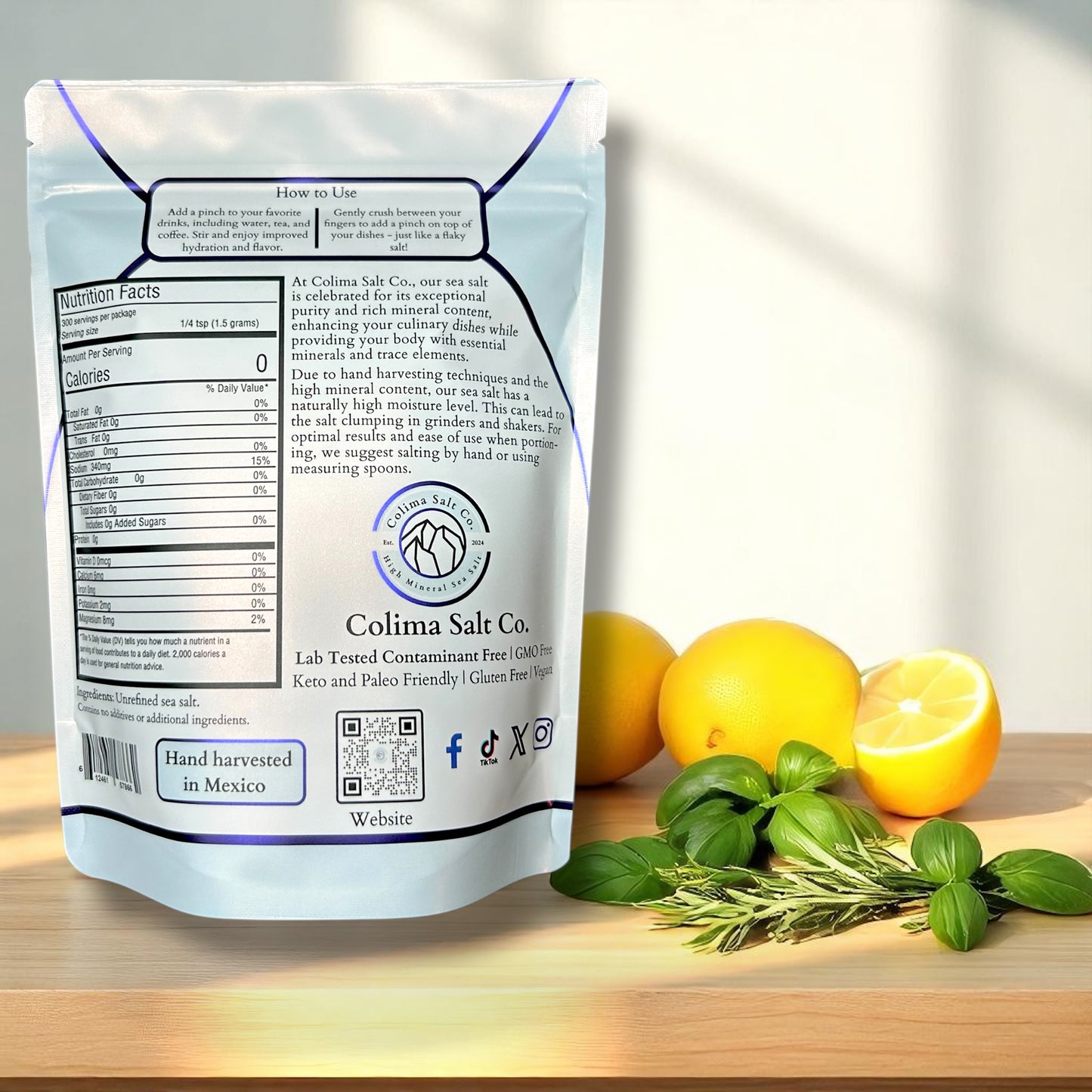 Colima Salt Co. Fine Grind Sea Salt