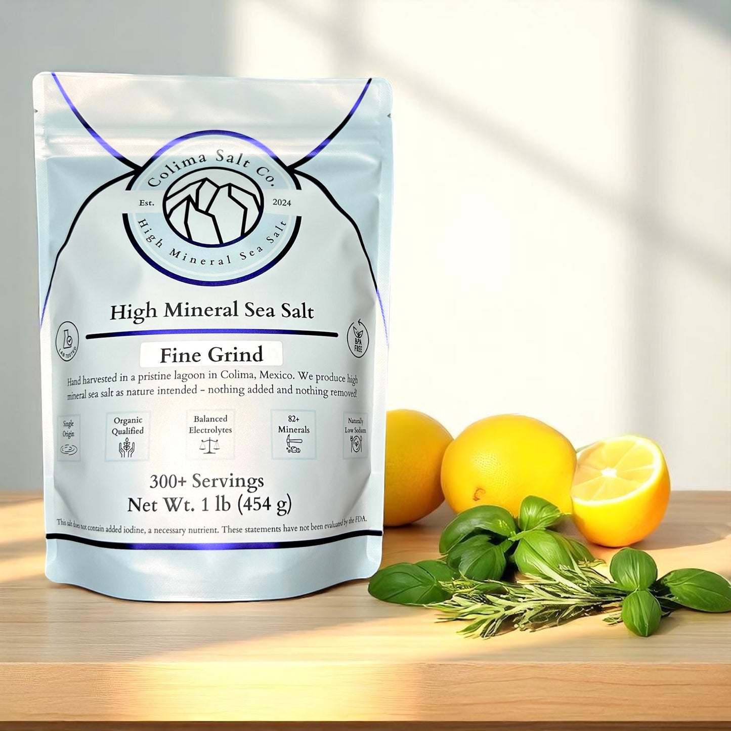 Colima Salt Co. Fine Grind Sea Salt